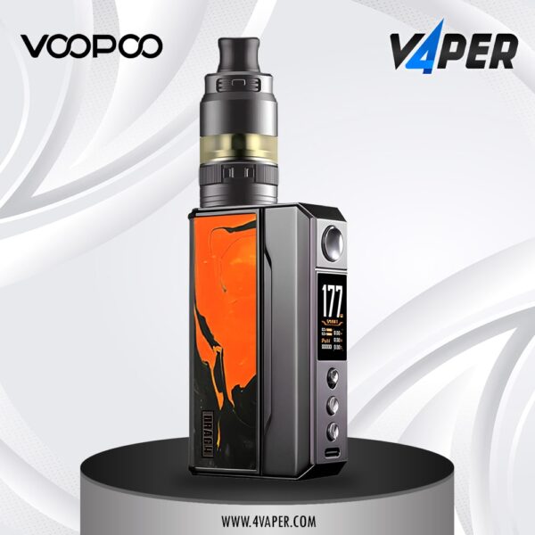 Voopoo Drag 4 kit gun metal tropical orange - 4vaper.com