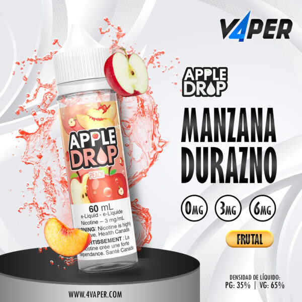 Apple Drop 60ml Peach - 4vaper.com