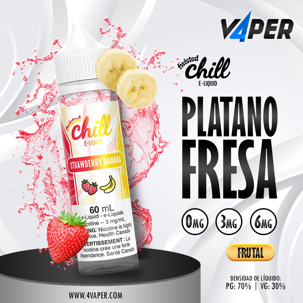 Twisted Chill 60ml Strawberry Banana - 4vaper.com