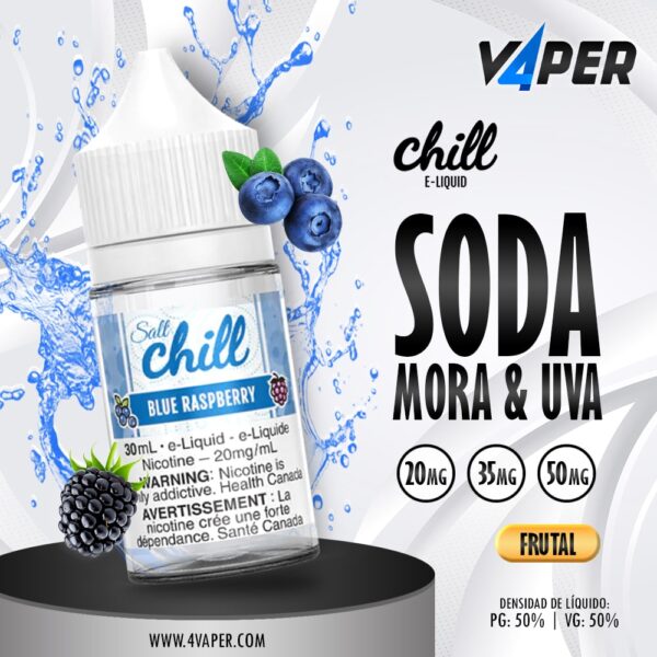 Chill salt blue raspberry 30ml - 4vaper.com