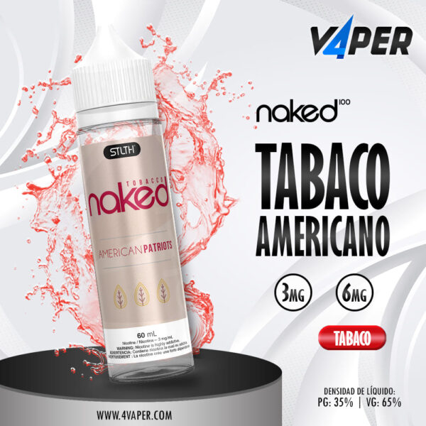 Naked 100 Tobacco 60ml American Patriots - 4vaper.com