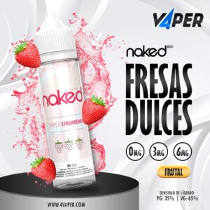 Naked 100 Triple Strawberry 60ml - 4vaper.com