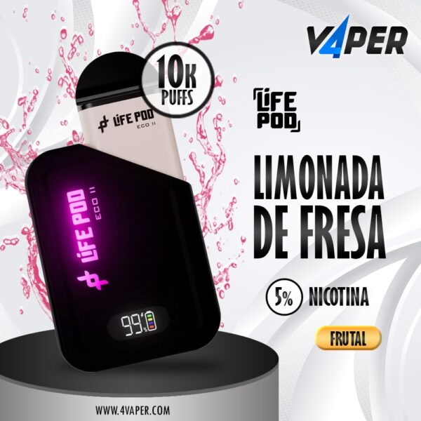 Life Pod Eco ll KIT 5% (10000 Puff) – Pink Lemonade - 4vaper.com