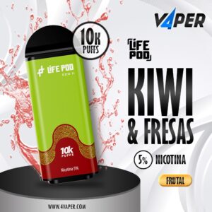 Life Pod Eco II Cartucho Kiwi Berry 5% (10,000 Puffs) - 4vaper.com