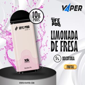 Life Pod Eco II Cartucho Pink Lemonade 5% (10,000 Puffs) - 4vaper.com