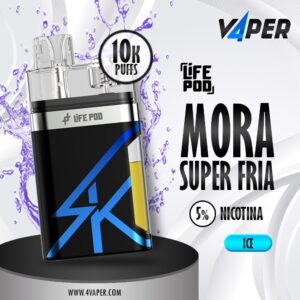 Life Pod SK Disposable 5% 14 Ml (10k Puff)- Blue Raspberry Frost - 4vaper.com