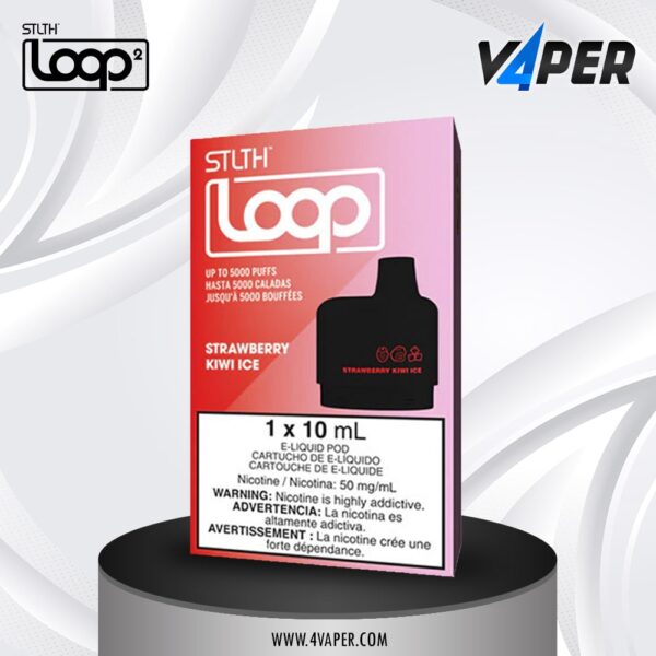 Stlth Loop Pod 5k - Strawberry Kiwi Ice - 4vaper.com