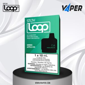 Stlth Loop Pod 5k - Green Apple Ice - 4vaper.com