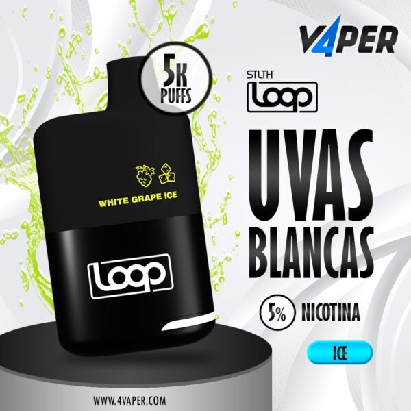 Stlth Loop (5000 puff) - White Grape ice - 4vaper.com