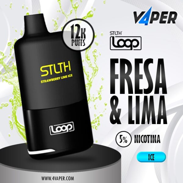 Stlth Loop 12k Strawberry Lime Ice - 4vapercom