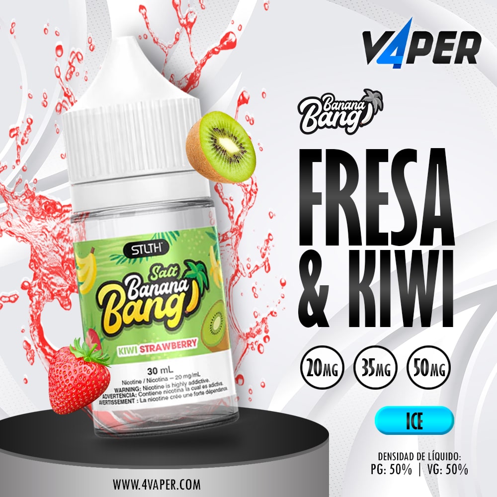 Banana Bang Ice Salt Kiwi Strawberry 30ml - 4vaper.com