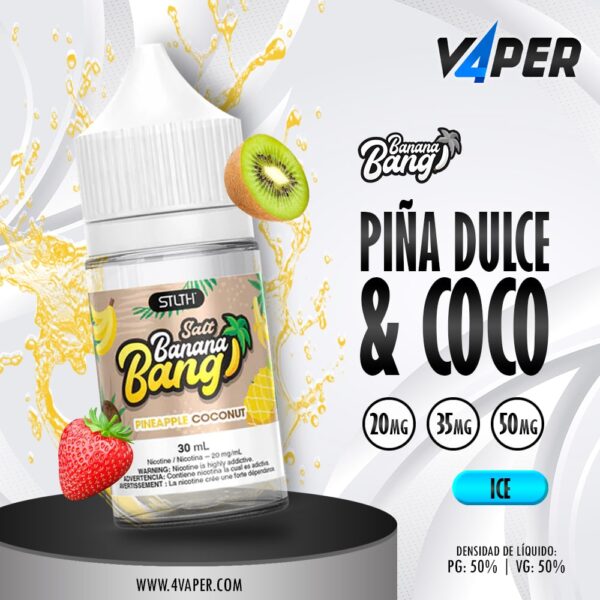 Banana Bang Ice Salt Pineapple Coconut 30ml - 4vaper.com