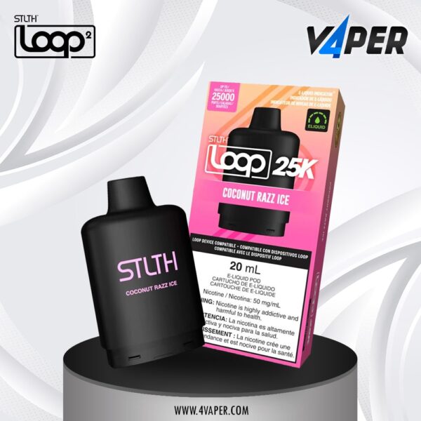 Stlth Loop 25K Coconut Razz Ice - 4vaper