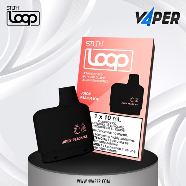 Stlth Loop (5000 puff) - Juicy Peach Ice - 4vaper.com